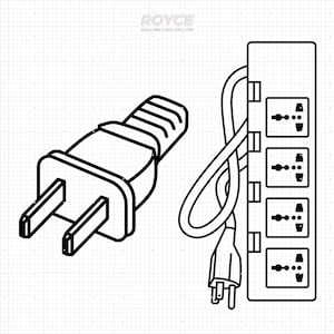 extension cord svg, electrical plug clipart, power cord png, power plug dxf, vector, eps, svg cut files for cricut, commercial use svg