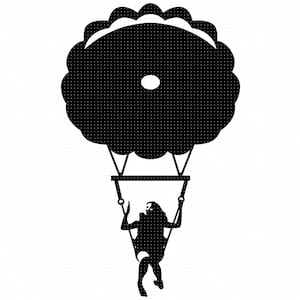 parasailing svg, parachute svg, parasailing clipart, parasiling png, dxf logo, vector eps cut files for cricut and silhouette use