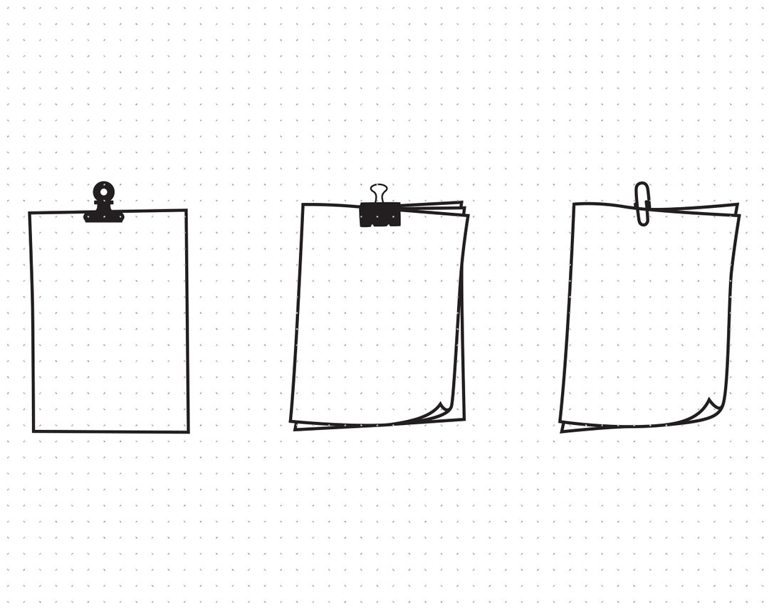 Paperclip Border Svg, Paper Clip Border Clipart, Paper Border Png, Dxf Logo, Vector Eps Cut