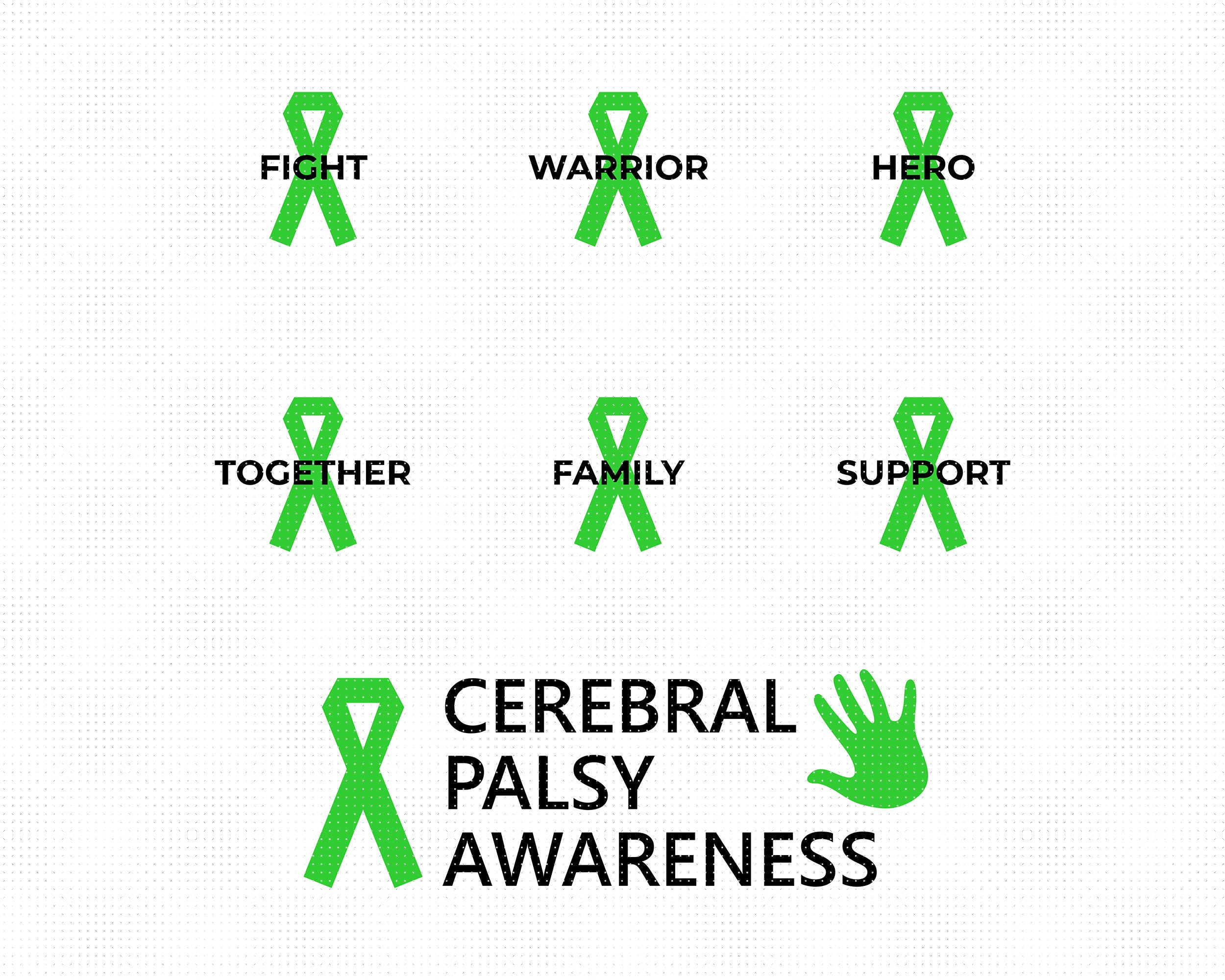 Awareness Ribbons Svg Clipart Cerebral Palsy Png Cerebral - Etsy Ireland