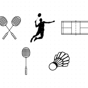 badminton svg, badminton racket clipart, badminton png, badminton dxf logo, badminton vector eps cut files for cricut and silhouette use