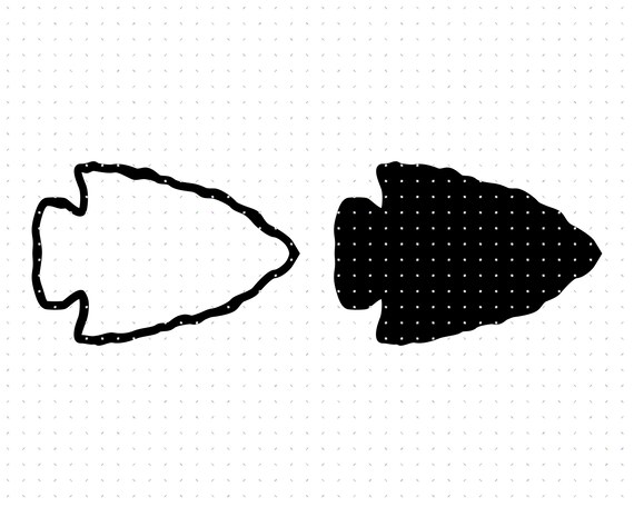 Arrowhead Svg Arrow Clipart Arrowhead Png Arrowhead Dxf | Etsy