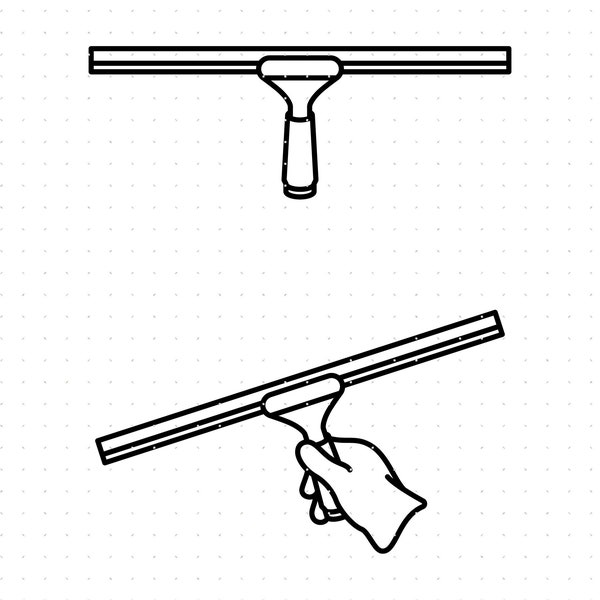 Squeegee Dxf Vector Etsy