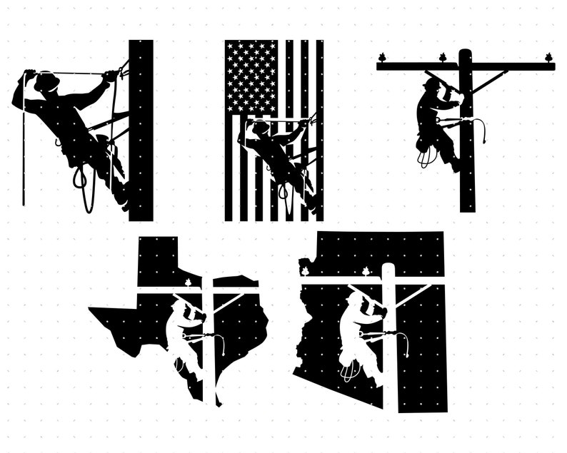 Lineman Svg Lineman With American Flag Svg Lineman Texas Map - Etsy