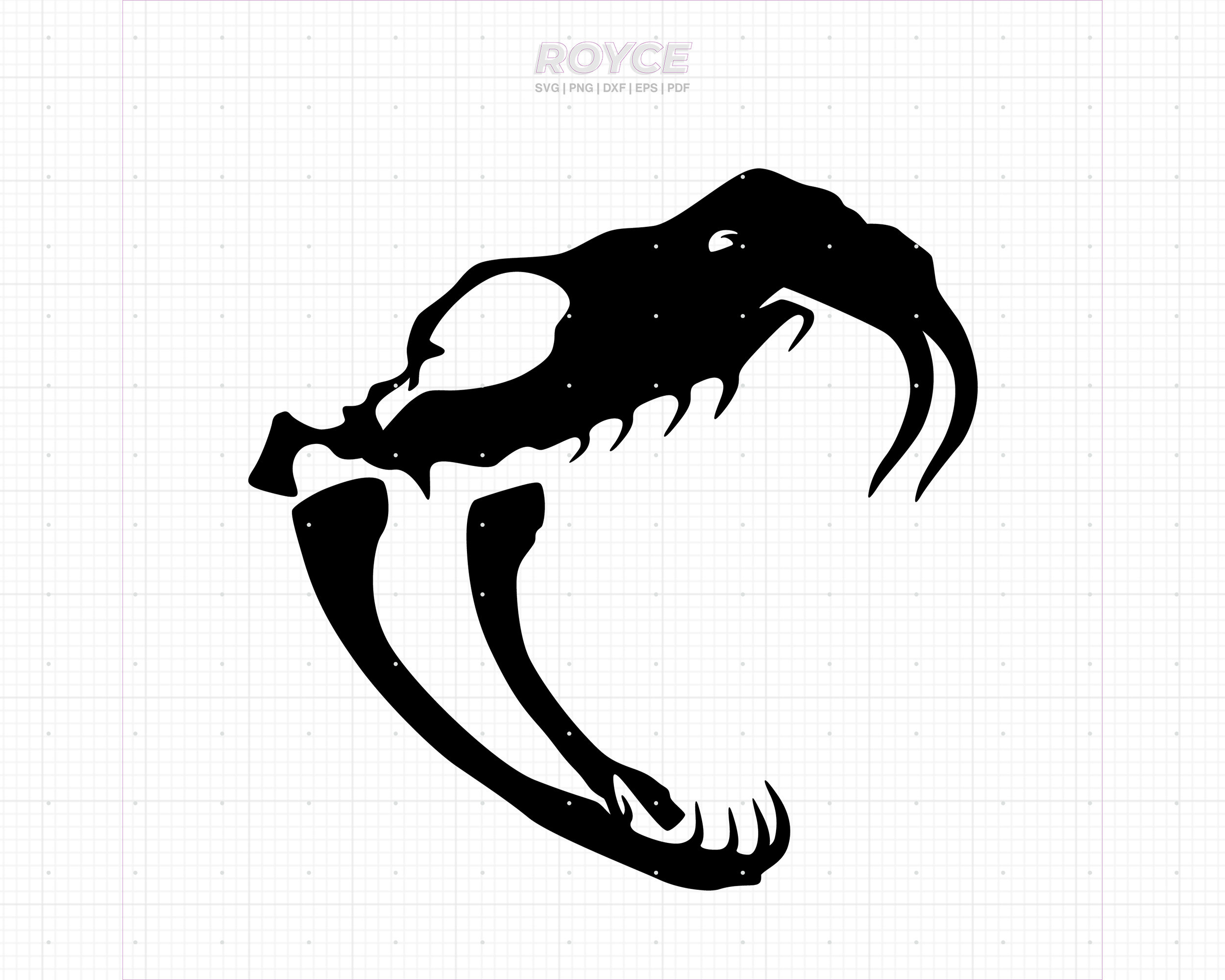 Snake Skull Svg, Snake Skeleton Clipart, Snake Skull Png, Snake