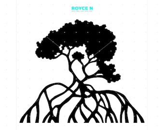 mangrove tree svg, mangrove tree clipart, mangrove tree png, dxf, mangrove vector, eps, svg cut files for cricut, commercial use svg