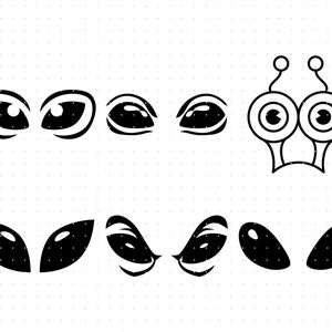 buitenaardse ogen svg, buitenaardse ogen clipart, buitenaardse ogen png, buitenaardse ogen dxf logo, buitenaardse ogen vector eps gesneden bestanden voor cricut en silhouette gebruik
