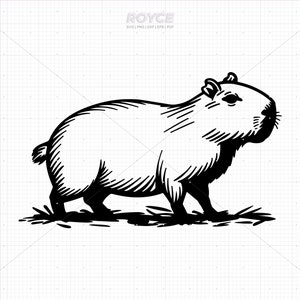 capybara svg, capybara clipart, capybara png, capybara dxf, capybara silhouette, capybara eps, svg cut files for cricut, commercial use svg