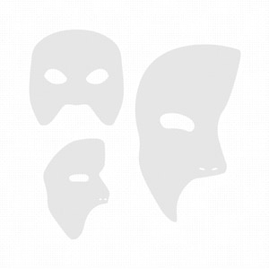 Phantommaske svg, Phantommaske Clipart, Phantommaske png, Opernmaske dxf Logo, Vektor-Eps Schnittdateien für Cricut und Silhouette verwenden