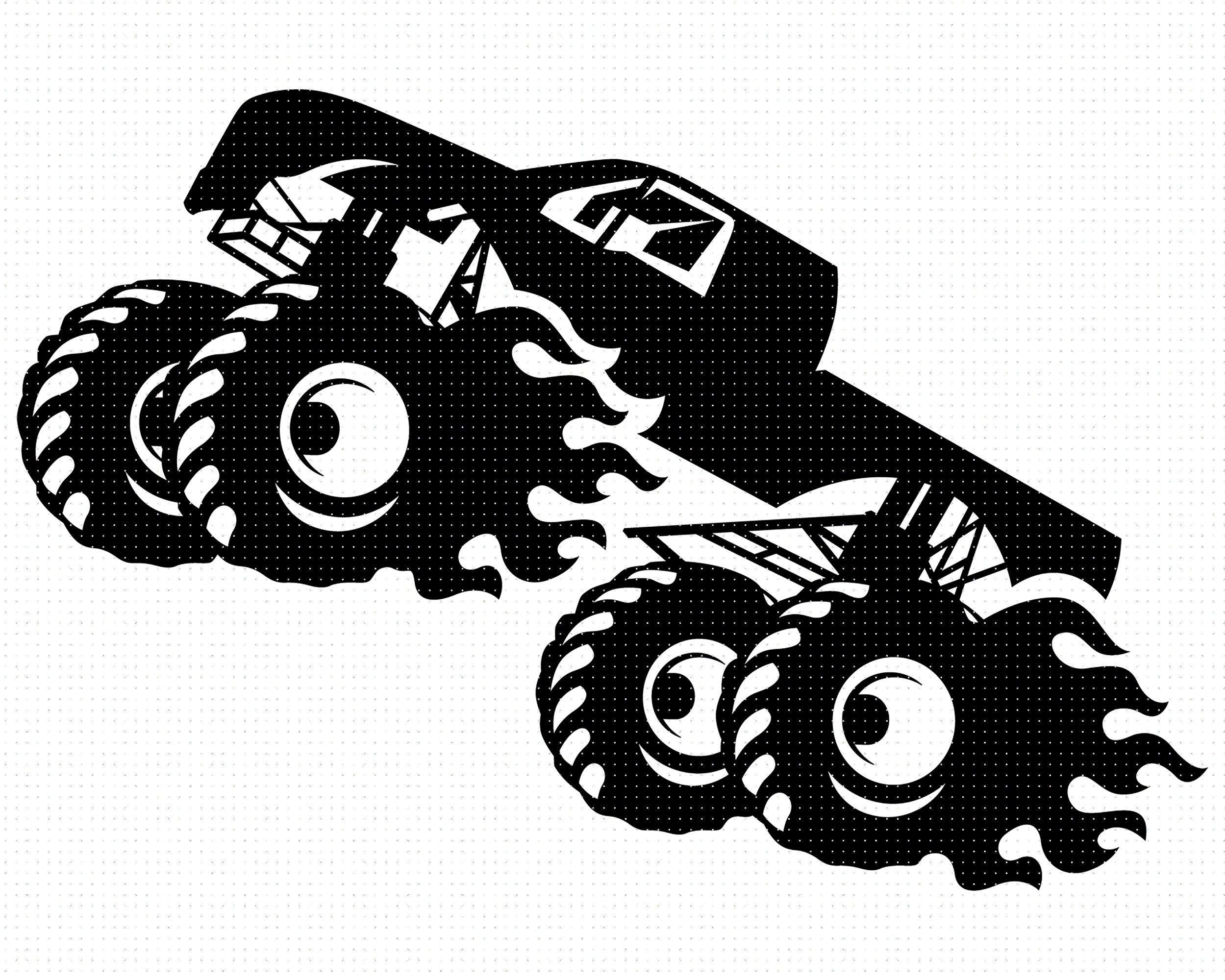 Monster Truck Svg Monster Truck Clipart Monster Truck Png Etsy