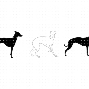 whippet svg, clipart cane whippet, razza cane whippet png, logo dxf whippet, file tagliati eps vettoriali di razza cane per uso cricut e silhouette