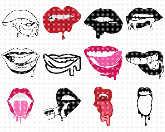 Free Free 217 Dripping Lips Free Biting Lip Svg SVG PNG EPS DXF File