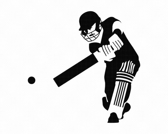 Cricket Svg Cricket Player Clipart Cricket Sports Png Etsy