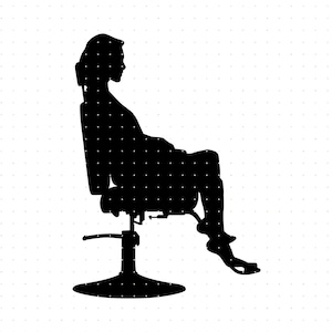 Hairstylist SVG, Salon Chair SVG, Woman in a Beauty Salon SVG