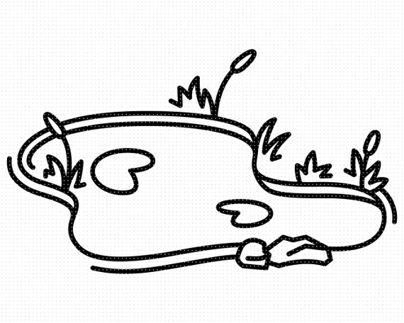 Dibujo Estanque Sencillo