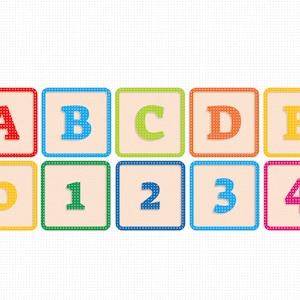 klocki dla dzieci alfabet i cyfry svg, litery dla maluchów clipart, dxf, eps, png