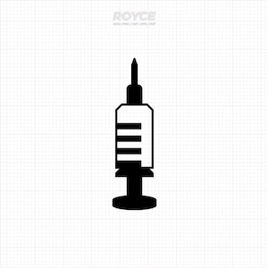 Syringe SVG: Medical Injection Clip Art (Digital Download)