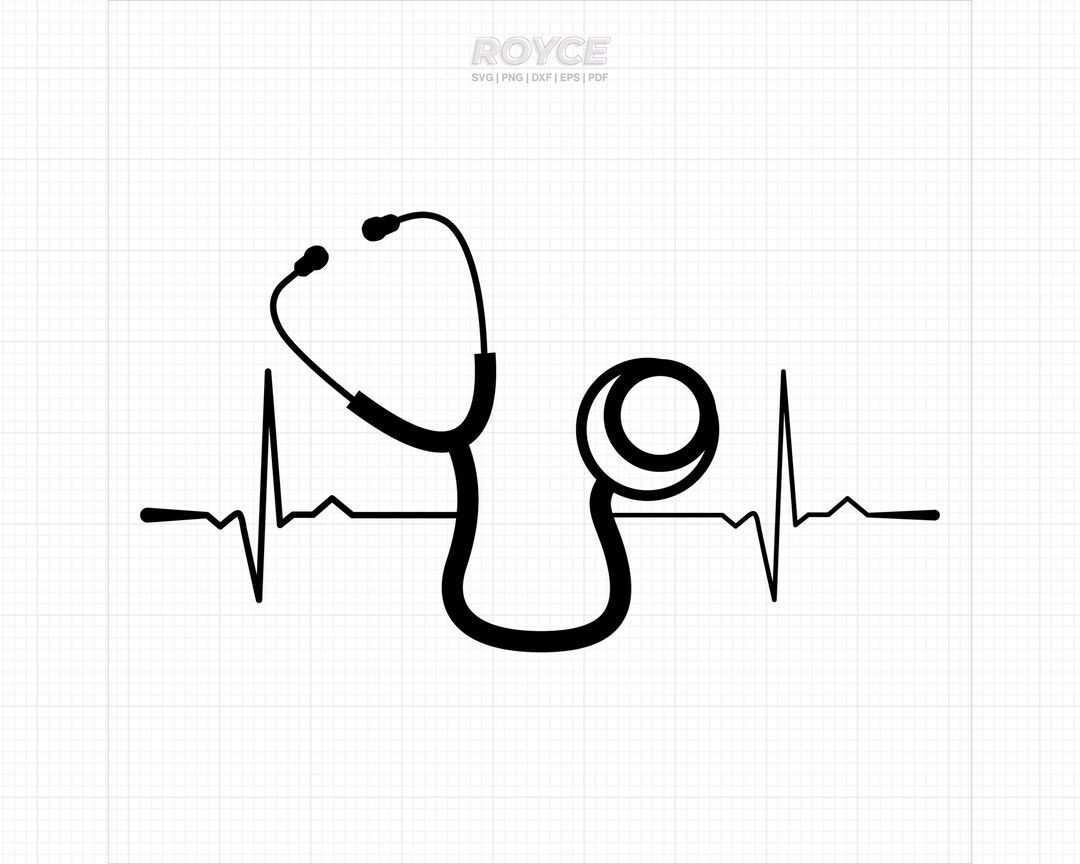 Stethoscope Heartbeat Svg, Nursing Svg, Medical Svg, Nurse Svg, Medic