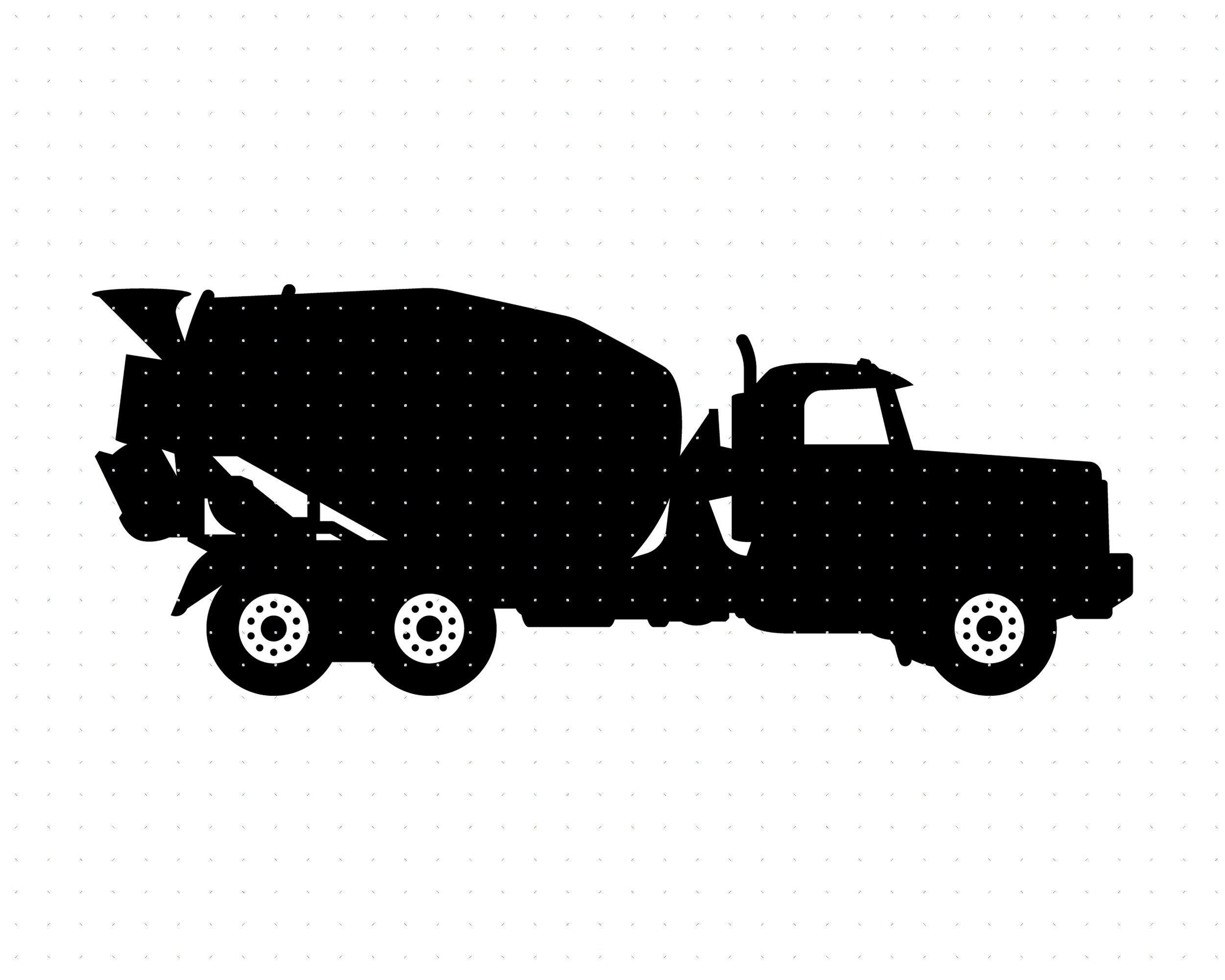 Beton LKW svg Betonmischer Clipart Betonmischer png Beton - Etsy.de