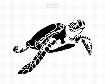 Sea Turtle SVG: Vector Cut Files for Cricut & Silhouette (Digital Download)