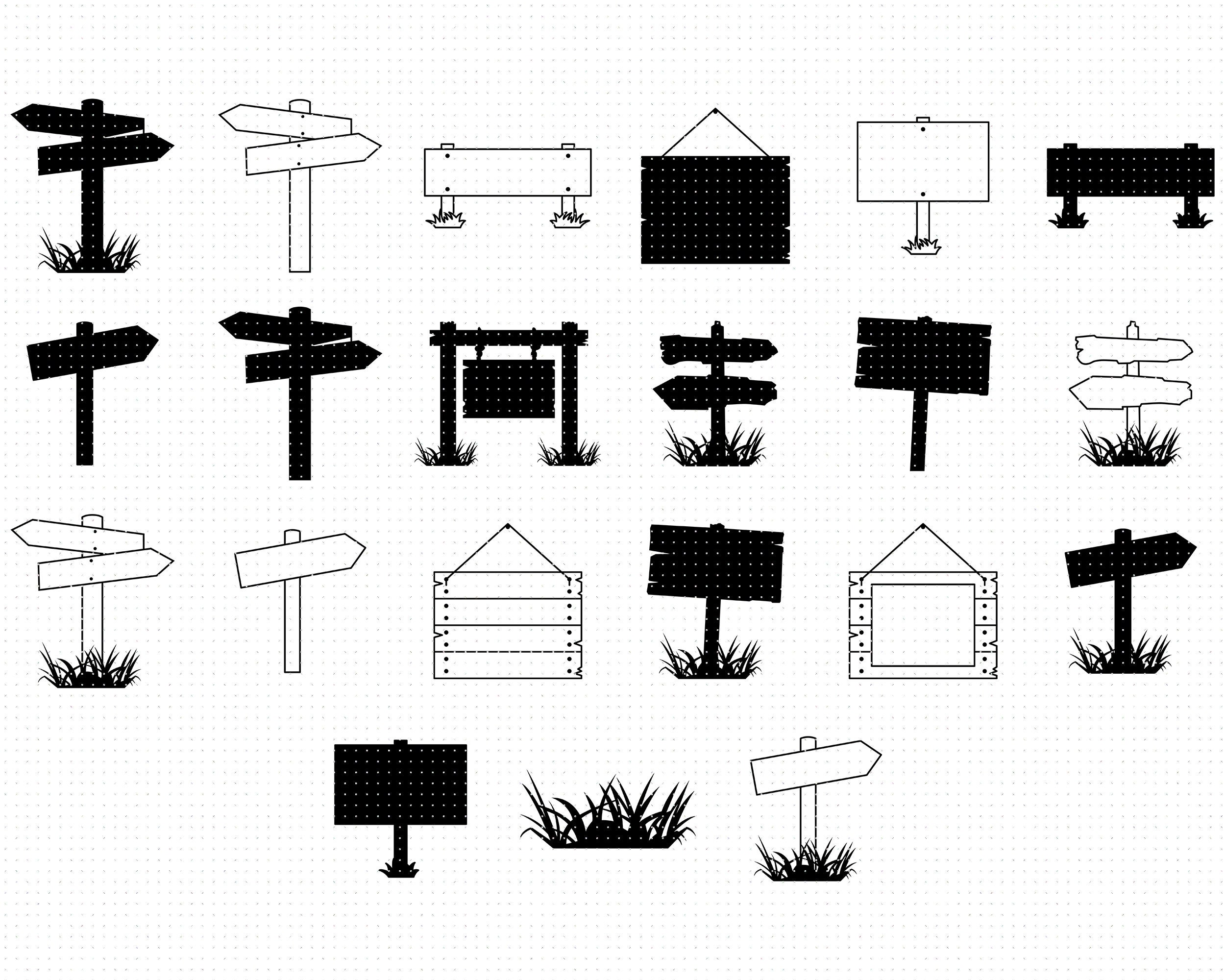 Wooden Sign Svg Blank Wooden Signage Svg Signboard Clipart New Zealand