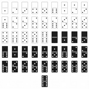domino svg, domino set clipart, dominoes png, domino dxf logo, domino vector, domino eps cut files for cricut and silhouette use