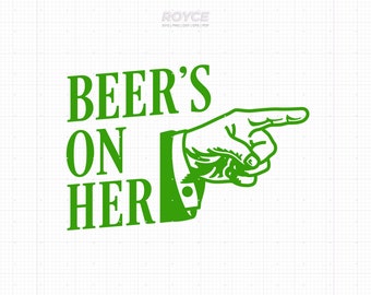 Beer's On Her SVG: St Patrick's Day Clipart (Digital Files)