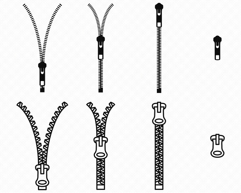 Download Zipper svg zippers clipart zipper png zippers dxf logo | Etsy