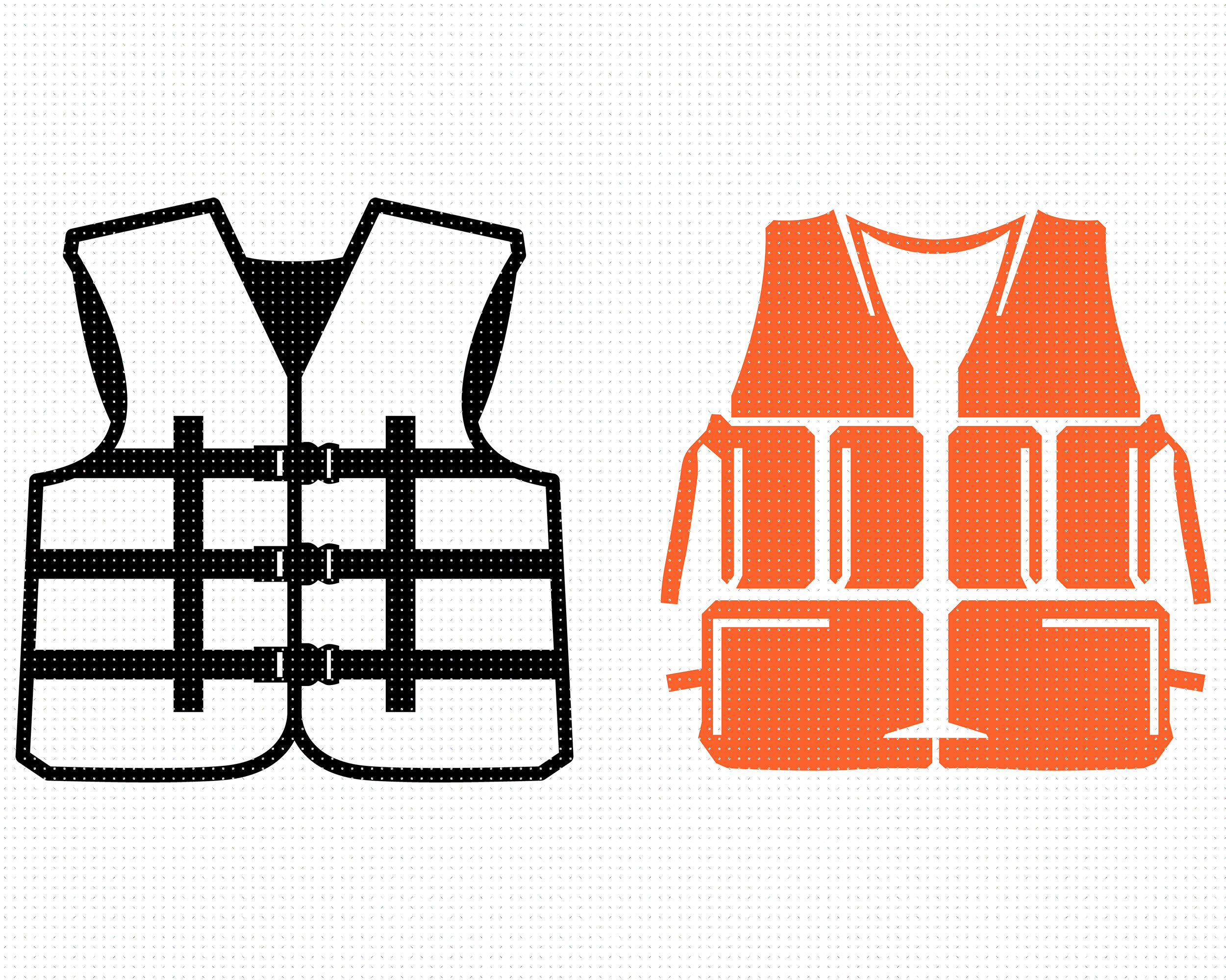 monogram inflatable vest