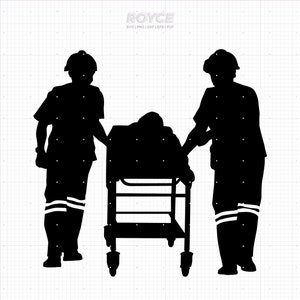 Paramedic Team SVG Clipart: First Responder, Medic, Nurse (Digital Files)