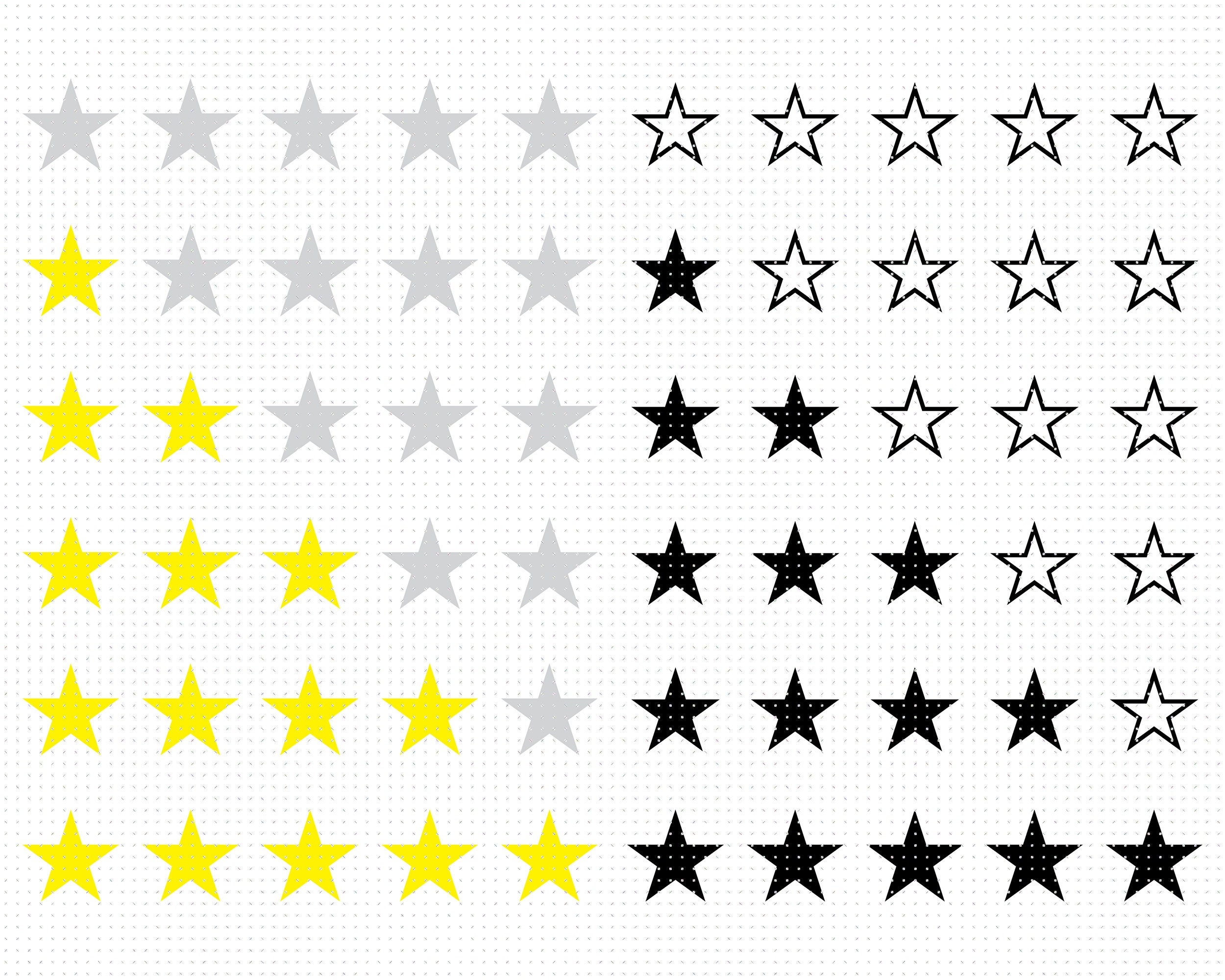 Premium Vector  Different types of 5 stars rating rating stamp