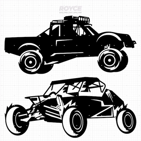 fuoristrada da corsa in formato SVG, buggy in formato SVG, clipart 4x4, fuoristrada png, logo dxf auto 4wd, file tagliati eps vettoriali per l'uso cricut e silhouette