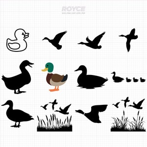 pato svg, patos svg, imágenes prediseñadas de pato volador, pato mallard png, logotipo dxf de la familia de patos, caza de patos svg, caza de patos png, pato salvaje svg