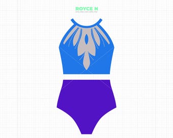 Gymnast Costume SVG: gymnastics Clipart (Digital Files)