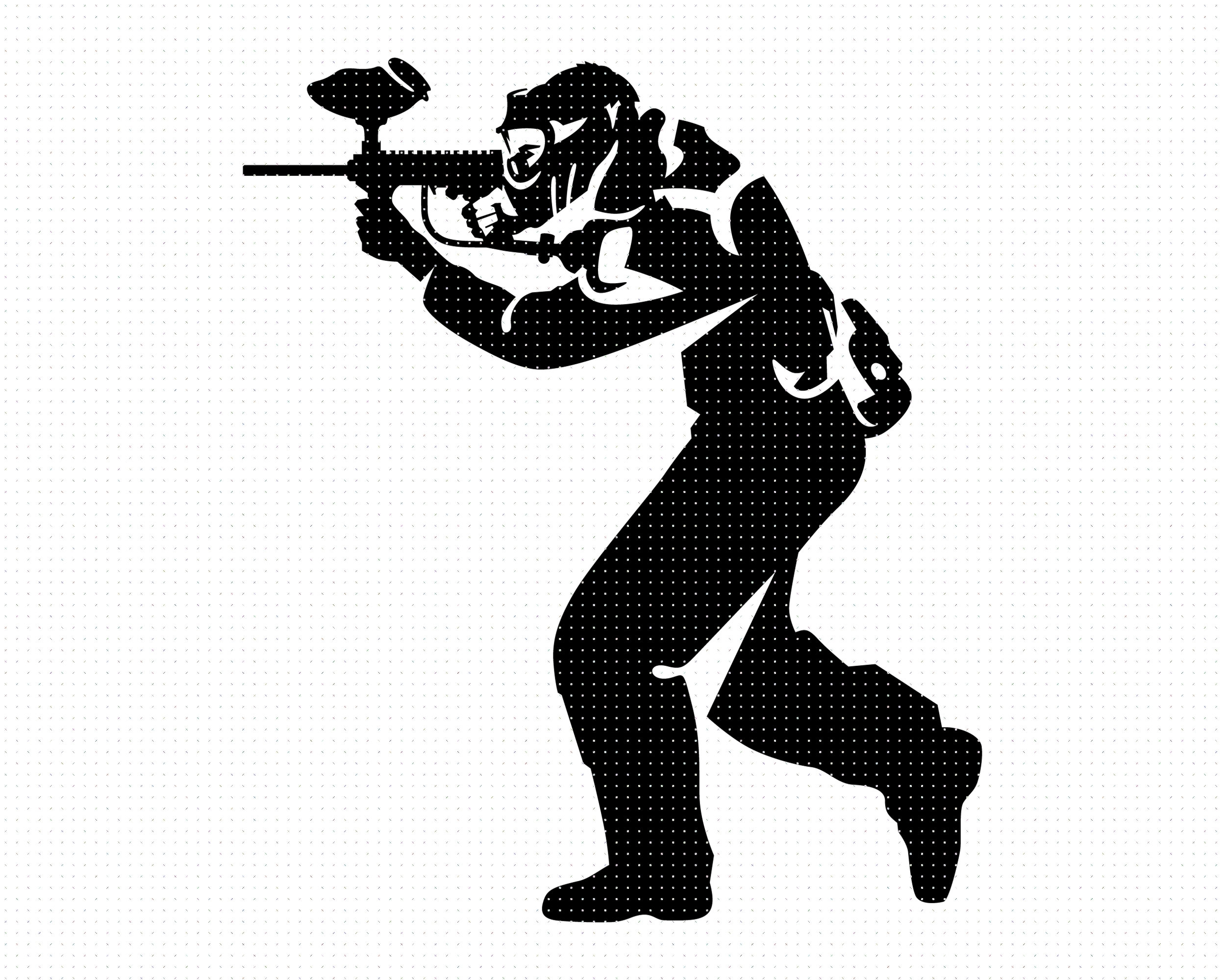 Home Improvement Home & Living Paintball Player Sign Marker Gun Game