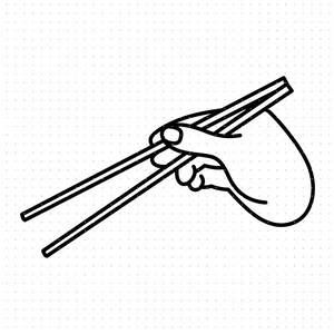 Baguettes svg, svg cuisine chinoise, clipart, tenant des baguettes png, logo dxf, fichiers vectoriels eps pour cricut usage commercial svg