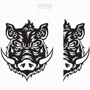 dzik svg, clipart guziec, dzik png, logo świni dxf, pliki wektorowe guziec eps do cięcia cricut i sylwetki