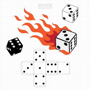 dice svg, dice template svg, dice clipart, dice png, dice dxf logo, dice vector eps cut files for cricut and silhouette use