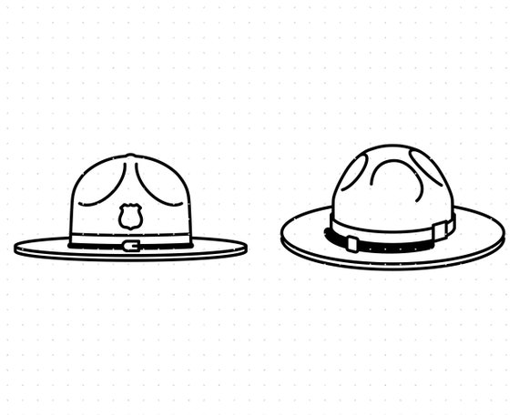 Park Ranger Hat Svg, Park Ranger Hat Clipart, Park Ranger Hat Png, Park  Ranger Dxf Logo, Vector Eps Cut Files for Cricut and Silhouette Use 