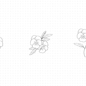 Pansy flower svg, pansy plant clipart, pansy flower png, garden pansy dxf logo, pansy vector eps cut files for cricut and silhouette use