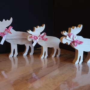 Moose, Christmas Decoration, CNC Template, DXF File, Fret Saw Template