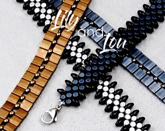 Beading pattern 2 easy bracelets DIY beads