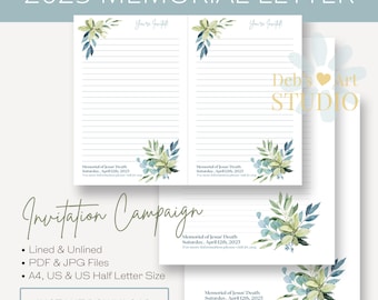 Memorial Invitation | Luke 22 19 | John 3 16 | 2025 Memorial Campaign | JW Letter Writing Bundle | Jehovah&#39;s Witnesses | Eucalyptus Leaves