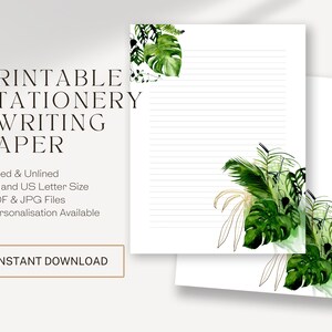 Membrete imprimible / Escritura de cartas / Ideas de regalos JW / Escritura de cartas JW