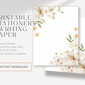 Membrete imprimible / Escritura de cartas / Ideas de regalos JW / Escritura de cartas JW