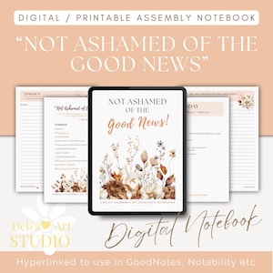 2025 Circuit Assembly Notebook Digital Not Ashamed of the Good News JW Printable Assembly Notebook Jehovah&#39;s Witnesses
