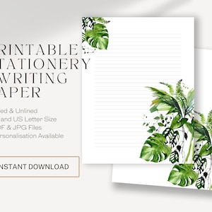 Membrete imprimible / Escritura de cartas / Ideas de regalos JW / Escritura de cartas JW