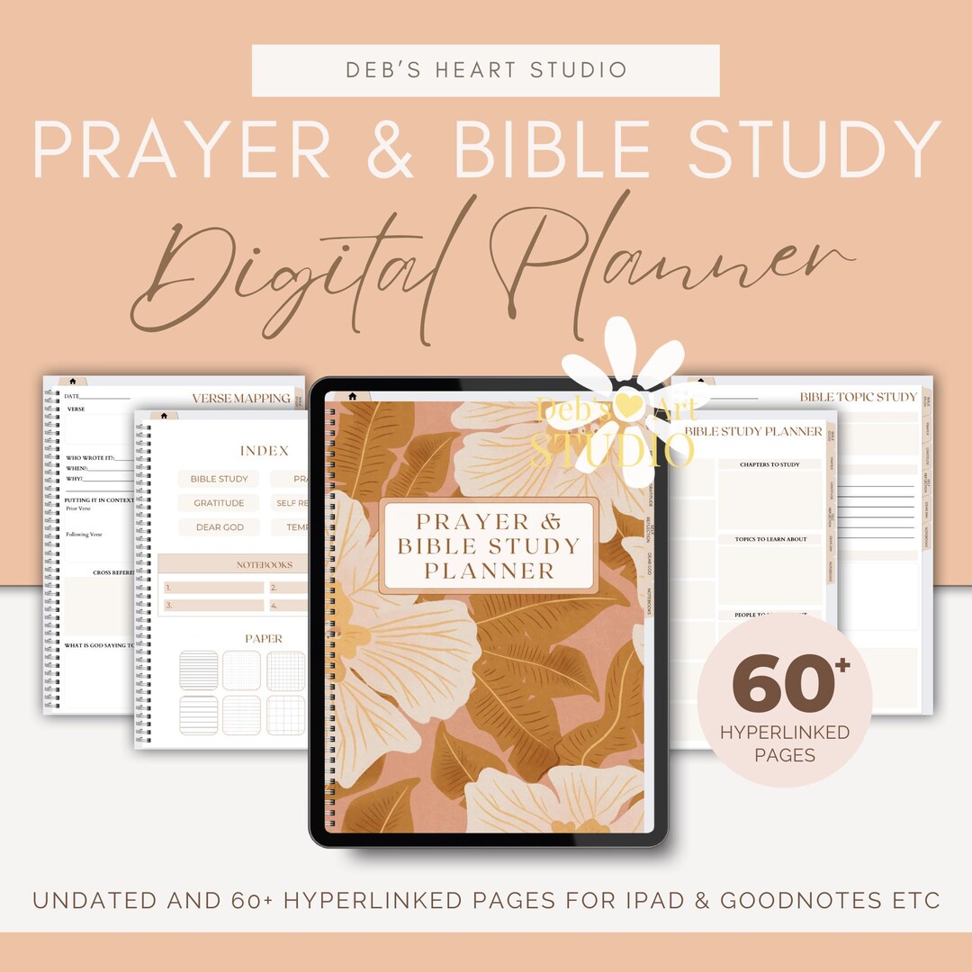 Bible Study Journal | Prayer & Gratitude Digital Planner for Ipad ...
