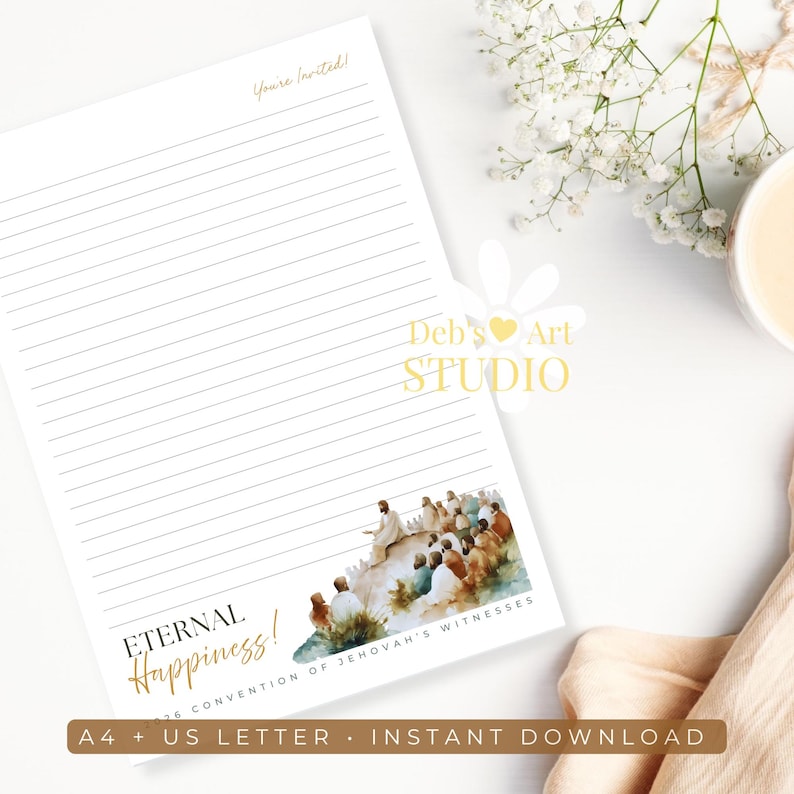 JW Convention Invitation Letter 2026 Printable, Eternal Happiness ...