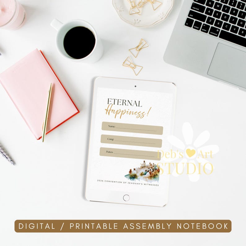 2026 JW Convention Notebook Printable, Eternal Happiness Digital ...